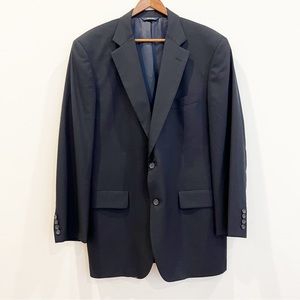 Vintage Brooks Brothers Blazer Men 42L Long Blue Wool Brooksease Made in USA